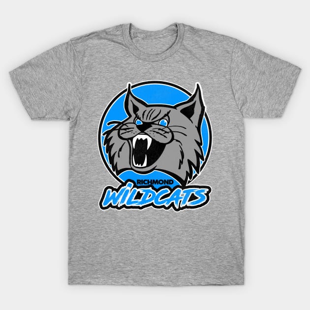 Defunct Richmond Wildcats Hockey Team T-Shirt by Defunctland